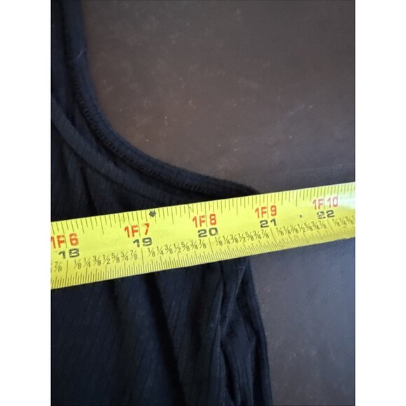 Simply Vera Vera Wang Womens Black Ribbed Sleeveless Twist Front Tank Top XXL - Picture 7 of 7